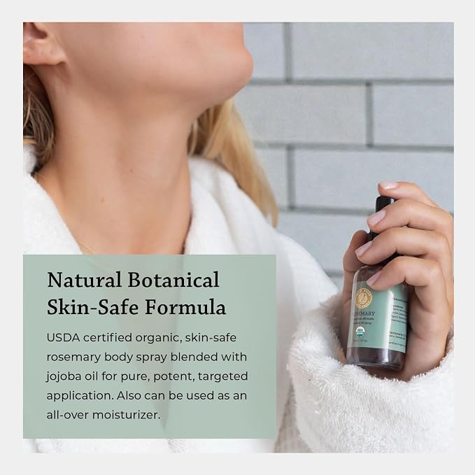 Silk Road Organic Rosemary Essential Oil & Jojoba Spray - Image 4