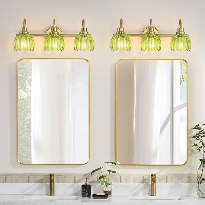 Bathroom Light Fixtures, Brushed Gold Vanity Lights - Image 8