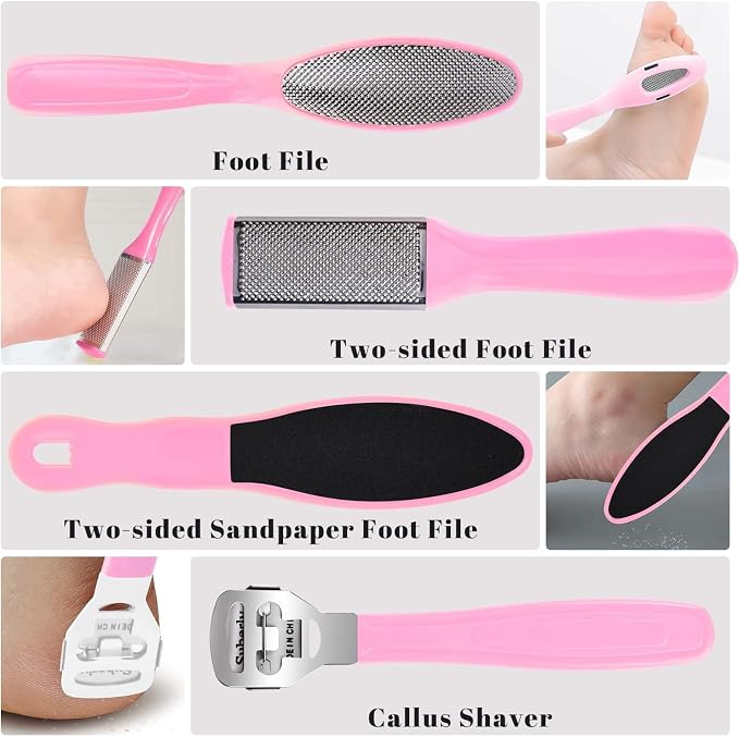 Professional Foot Care Kit, 30-Piece Pedicure Set - Image 3