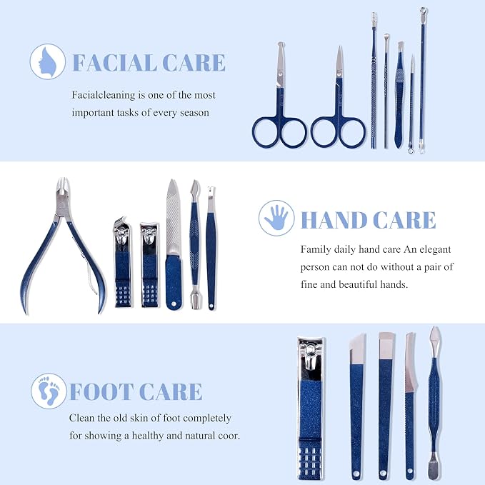 Manicure Set Pedicure Kit Nail Clippers Set Fingernail Clipper Set Ingrown - Image 2