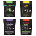 DAILY REMEDY Foot Soak Salts- Variety Pack of 4- Tea Tree Oil, Muscle Relief by DAILYREMEDY