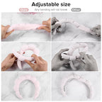Ztomine Spa Headbands for Face Washing, Masks & Skin Treatments, 100% Cotton - Image 4