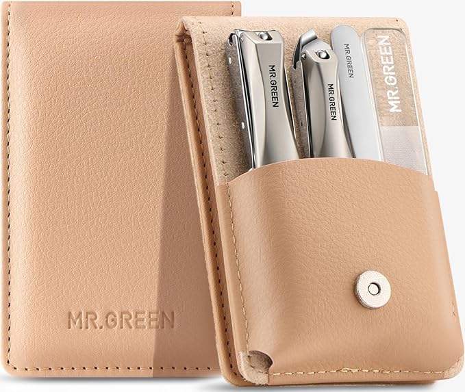 MR.GREEN 4Pcs Nail Clipper Set, Upgraded Anti-Splash Nail Clippers by MRGREEN