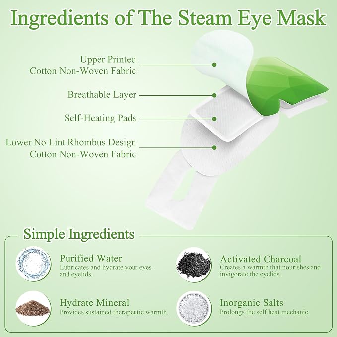 16Packs Steam Eye Mask, Heated Eye Mask - Image 4