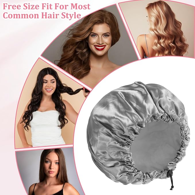 1 Pc Reusable Shower Cap for Women, Hair Cap for Short Hair - Image 5