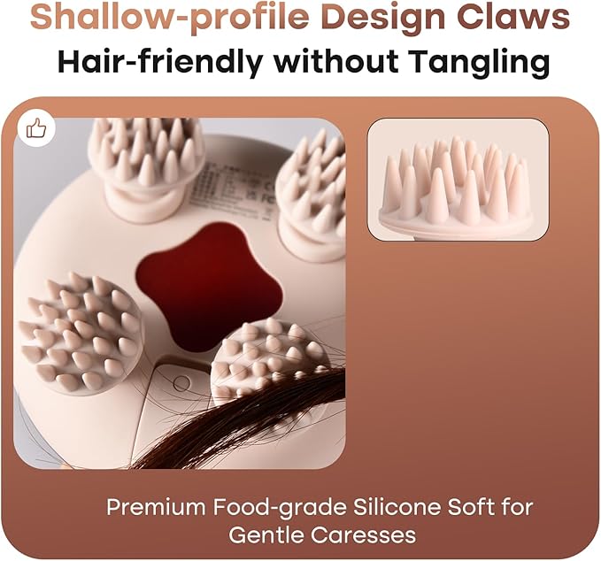 arboleaf Scalp Massager Kneading Head Massager Scalp Stress Relax Portable - Image 5
