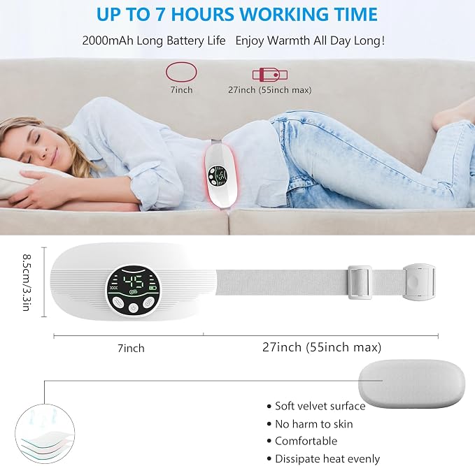 HOTBAG Heating Pad for Period Cramps Portable Cordless 3S Fast Period Heating - Image 7