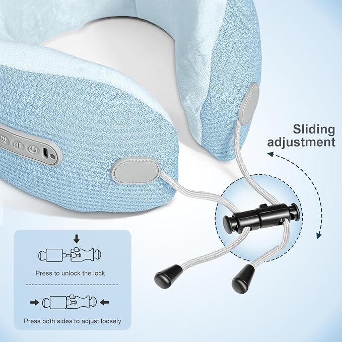 Electric Neck Massager, Portable Travel Pillow - Image 3