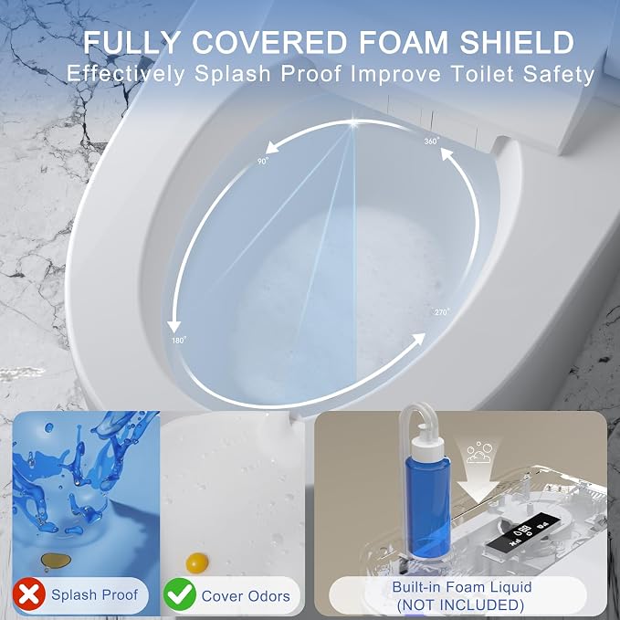 TDH Modern Smart Toilet, Upgrade Gourd-Shaped Heated Seat - Image 2