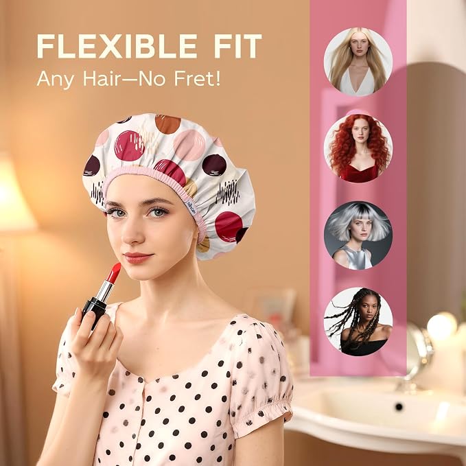 Years calm Waterproof Shower Cap - Image 6