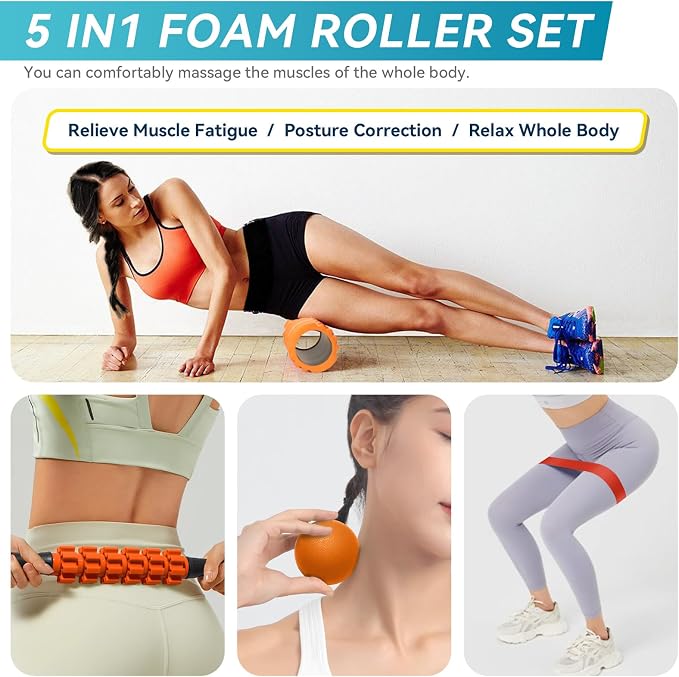 Krightlink 5 in 1 Foam Roller Set - Image 6