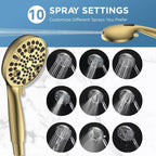 Dual Handheld Shower Head Combo, 2-in-1 Rain Shower Heads System 8 Inch - Image 6
