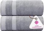 CASA COPENHAGEN Solitaire 2Pcs 100% Egyptian Cotton Large Designer Bathsheet by CASACOPENHAGEN