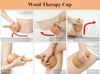 Komogir Handhleld Wooden Massage Cup Wood Therapy Massage Tool Body Sculpting - Image 3