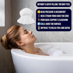 Luxury Bath Pillow for Tub – 4D Air Mesh Cushions - Image 2