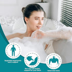 SQLHM Bath Pillows for Tub, Luxury Bath Pillow for Neck and Back Support-with - Image 2