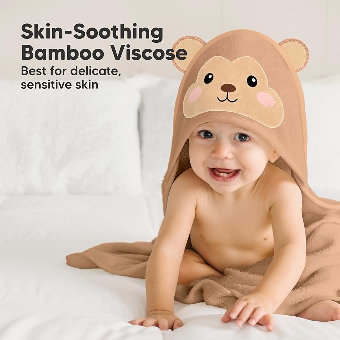 KeaBabies Hooded Baby Towel for Newborn - Image 3