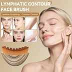 2PCS Lymphatic Contour Face Brush & Stainless Steel Gua Sha Tool Set, - Image 5