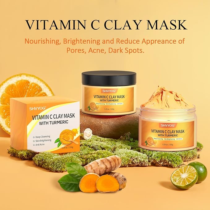 SHVYOG Turmeric Vitamin C Clay Mask - Image 7