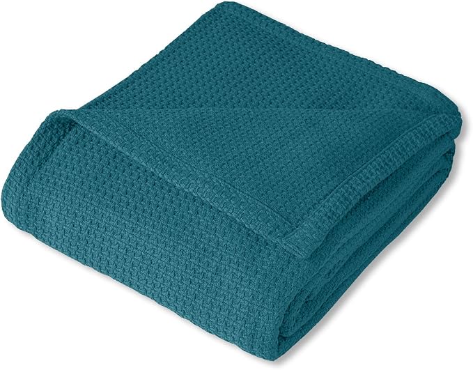 Sweet Home Collection 100% Fine Cotton Blanket Luxurious Weave Stylish Design - Image 2
