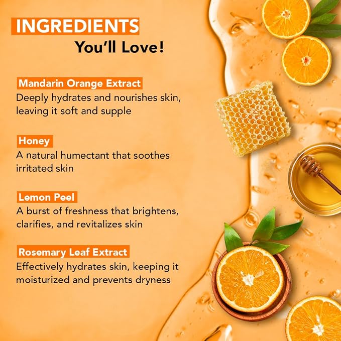 Botanic Hearth Mandarin Orange & Honey Body Wash – Refreshing Shower Gel - Image 4