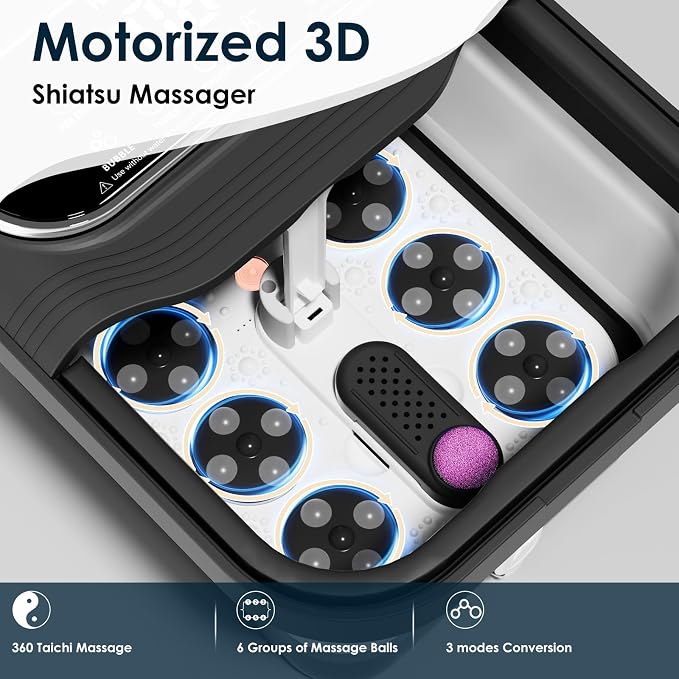 Ranjova Collapsible Foot Spa Electric Rotary Massage, Foot Bath - Image 3