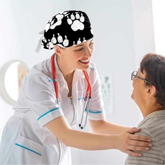 Ethnic Aztec Pattern Adjustable Scrub Cap Hat - Image 6