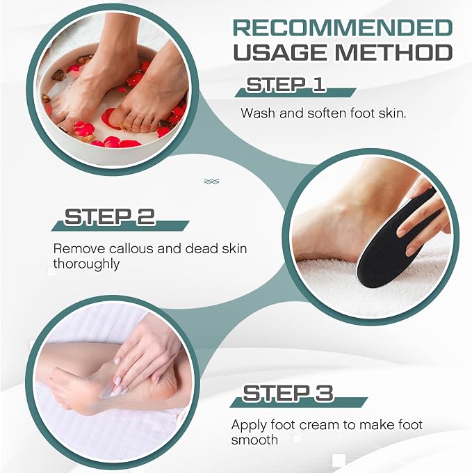 Lothee 30 Pack Foot File Foot Callus Remover Double Sided Professional - Image 4
