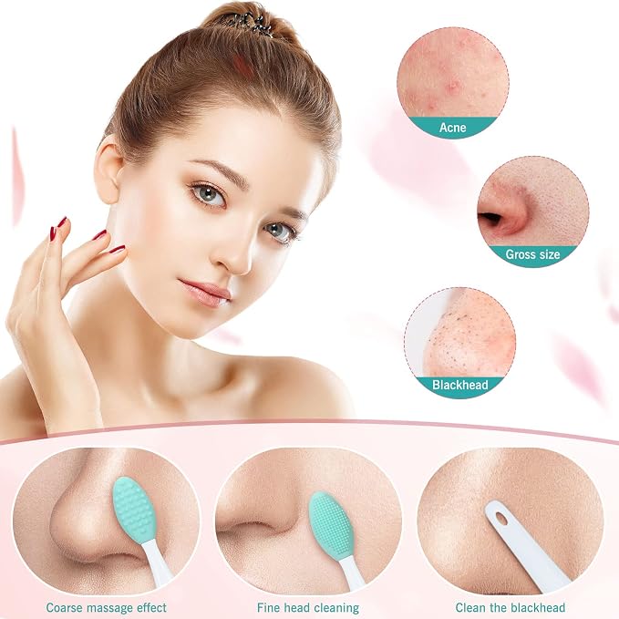 Patelai 24 Pcs Lip Scrub Brush Silicone Lip Scrubber Exfoliator - Image 4