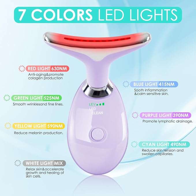 Facial Massager Red-Light-Therapy-for-Face and Neck, Face  culpting Wand - Image 2