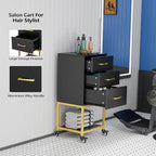 OmySalon Beauty Salon Storage Trolley Cart, Salon Station - Image 3