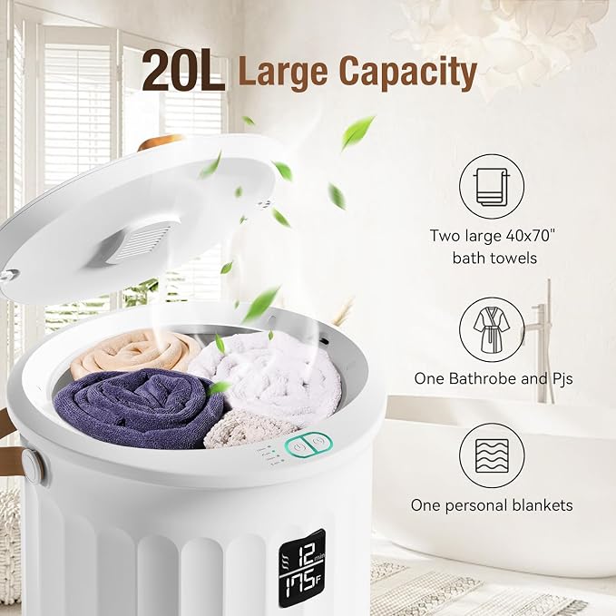 Towel Warmer for Bathroom, Portable Towel Warmer - Image 3