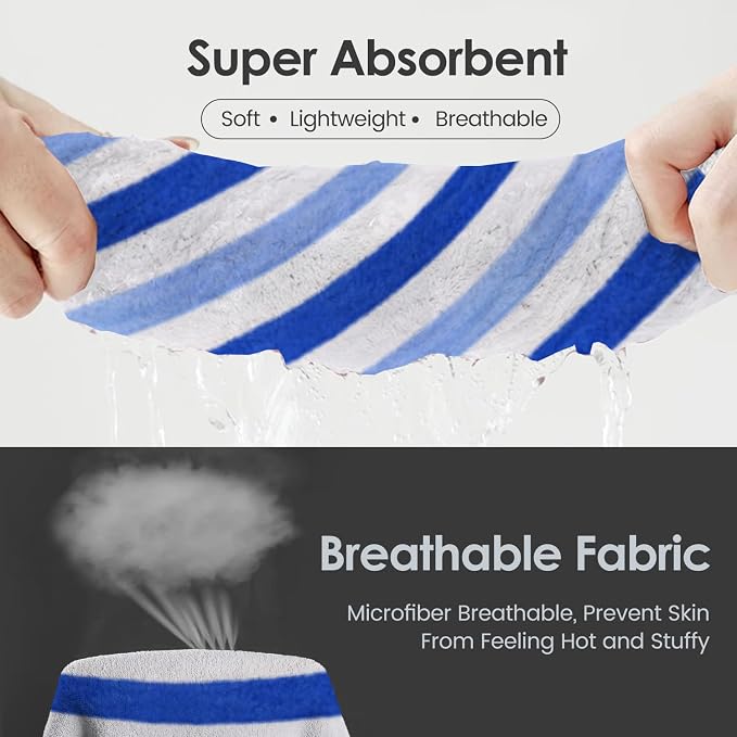 JML Bath Towels, Large Microfiber Towel Set, Ultra Soft, Super Absorbent - Image 4