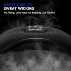 TOPOINT Sleep Mask with Bluetooth Headphones, Breathable Silk Eye Mask - Image 5