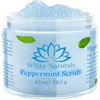 Pure Peppermint Scrub, Moisturizing and Exfoliating Face & Body Scrub, Organic by WhiteNaturals