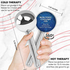 PRIME Fitness Ice Globes for Facials | Unbreakable Steel Cooling Roller | Cryo - Image 3