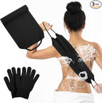 Sibba 3 Pcs Exfoliating Body Scrubber Bath Gloves Set Back Scrubber Shower by Sibba