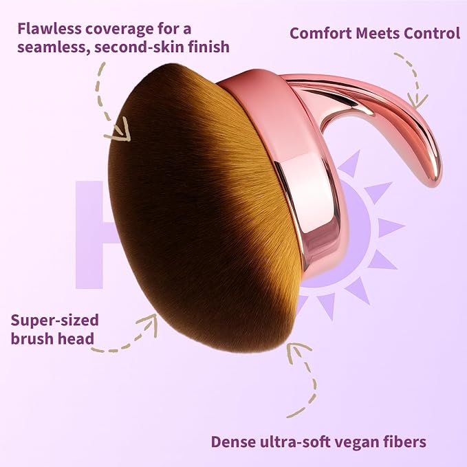 Blend & Blur Ultra Large Body Makeup Brush - Image 4