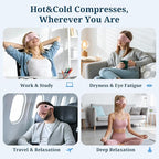 100% Silk Wireless Heated Eye Mask - Image 7