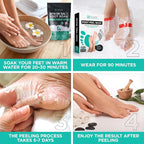 Lavinso Foot Peel Mask for Dry Cracked Feet – 2 Pack Peeling Mask Removes Dead - Image 2