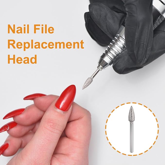 ANCIRS 11 Pcs Nail Drill Bits Sets + 6 Pcs 3/32" File Sanding Bands, Nail File - Image 6
