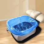 Transparent Blue Pedicure Liners Disposable, Pedicure Bowl Liners - Image 5