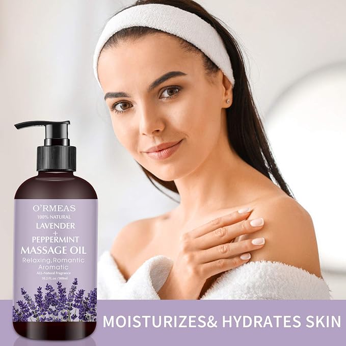 Massage Oil with Lavender and Peppermint Massage Oil - Image 4