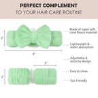 Ayesha Green Spa Headband and Wristband Set - Image 2
