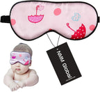 100% Natural Silk Sleep Eye Mask Kids, Cute Night Sleeping Mask by NMMGlobal