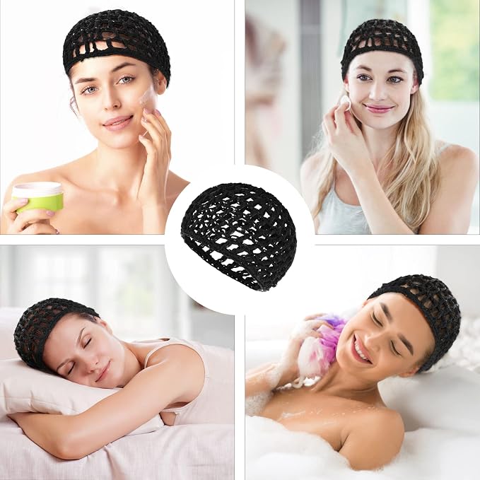 WLLHYF Wig Cap Thick Long Hair Caps Adjustable Net Mesh Braided Weaving Making - Image 4