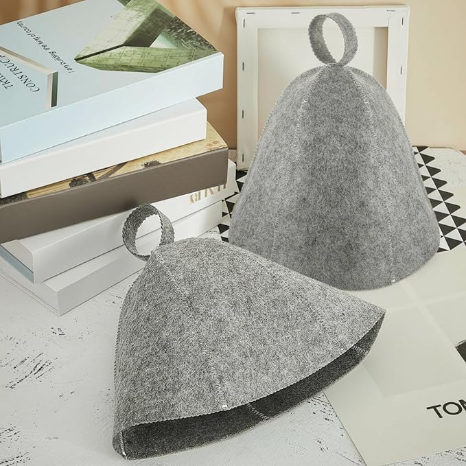 JaGely Sauna Hat for Men Women Sauna Hat Vaporarium Cap Russian Banya Cap for - Image 6