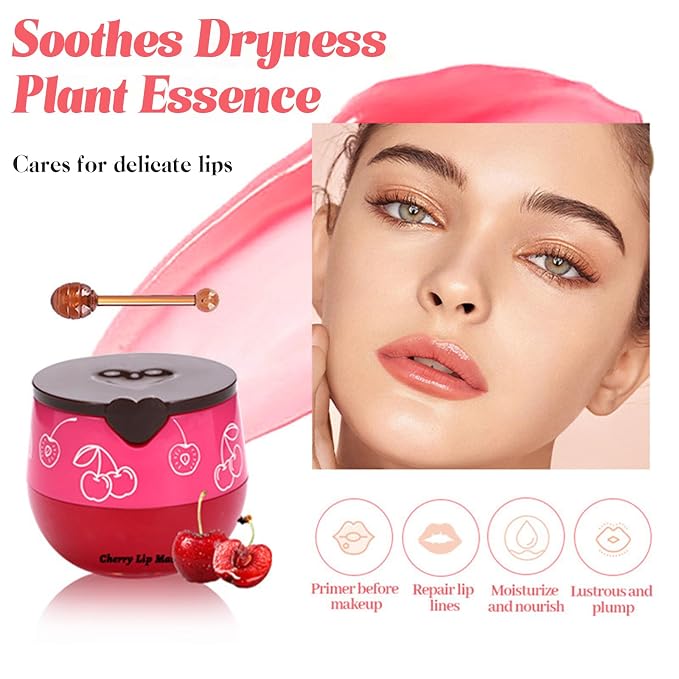 4PCS Bee Lip Balm Honey Pot, Fruit Moisturizing Propolis Lip Mask, Lip Mask - Image 5