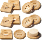 20Pcs Bamboo Soap Dishes 3 Inch Wooden Soap Tray Soaps Holder by Unknown