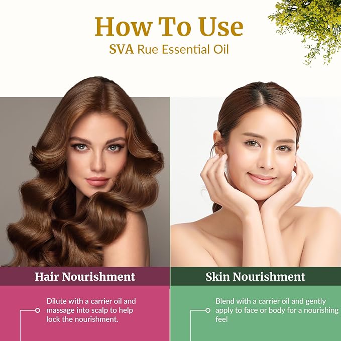 SVA Rue Essential Oil – 1/3 Fl Oz – 100% Natural Rue Oil - Image 5